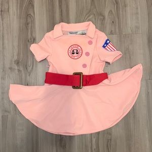 A League of Their Own Pink Baseball Costume Dress 12/18M